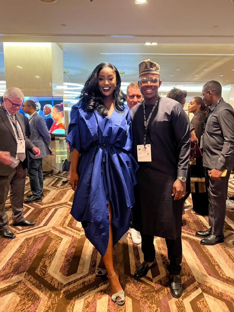 Oluwafemi at an industry conference